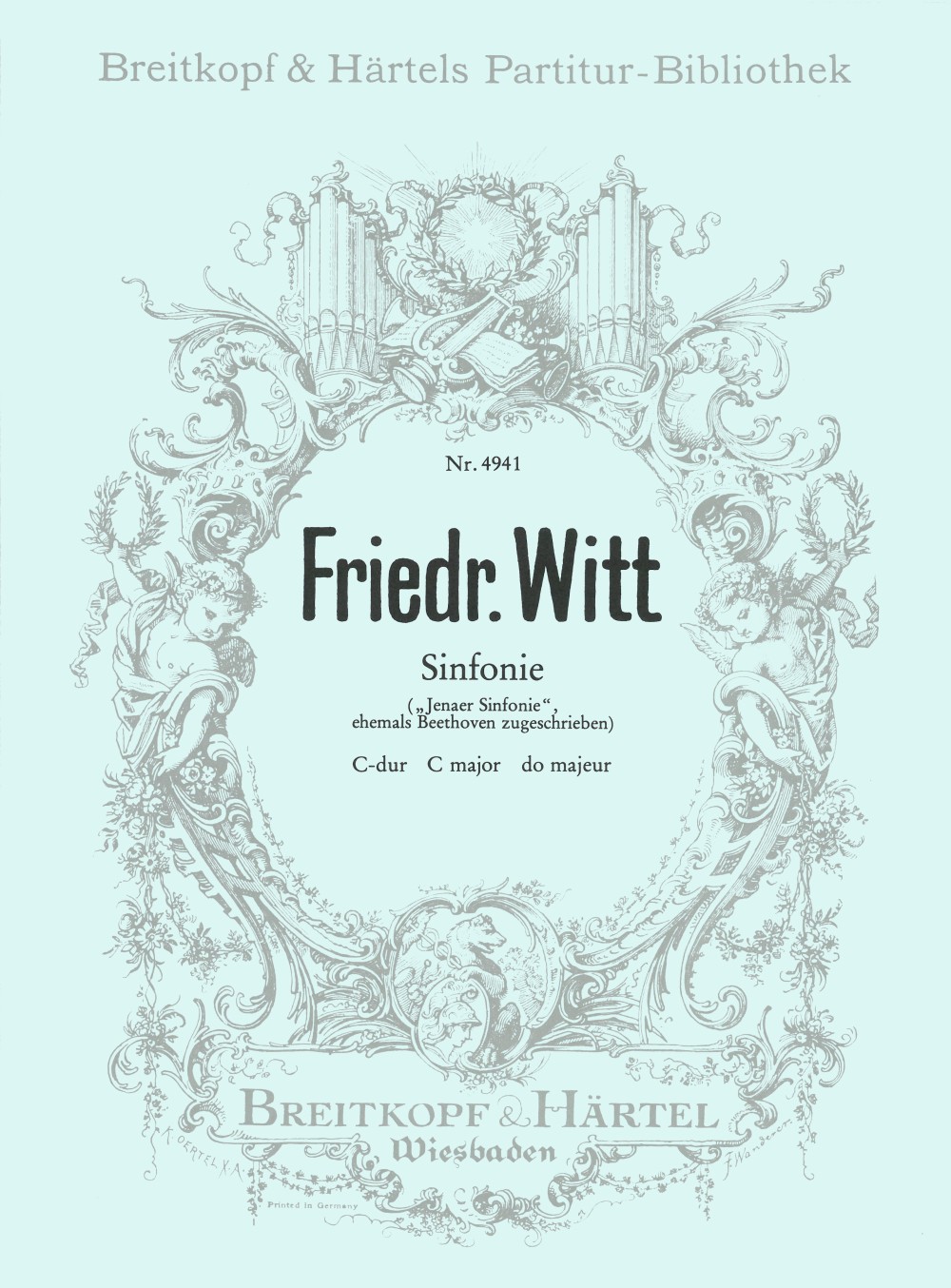 Friedrich Witt - Sinfonie C-dur (Jenaer) - Cover