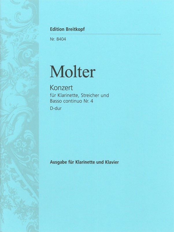 Johann Melchior Molter - Clarinet Concerto No. 4 in D major - Cover