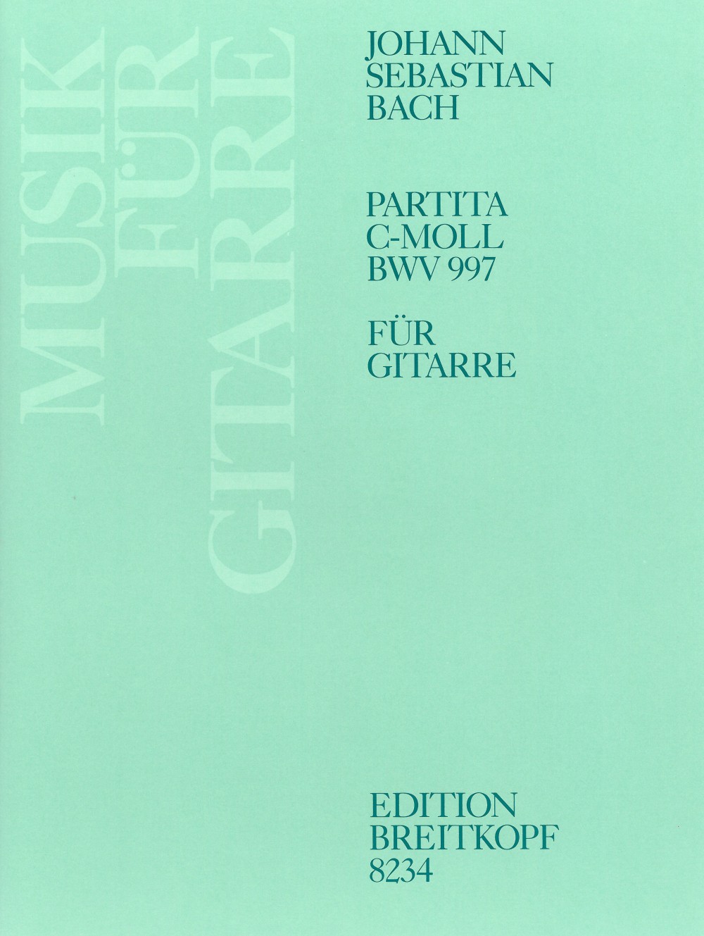 EB 8234D - Partita c-moll BWV 997 - Cover