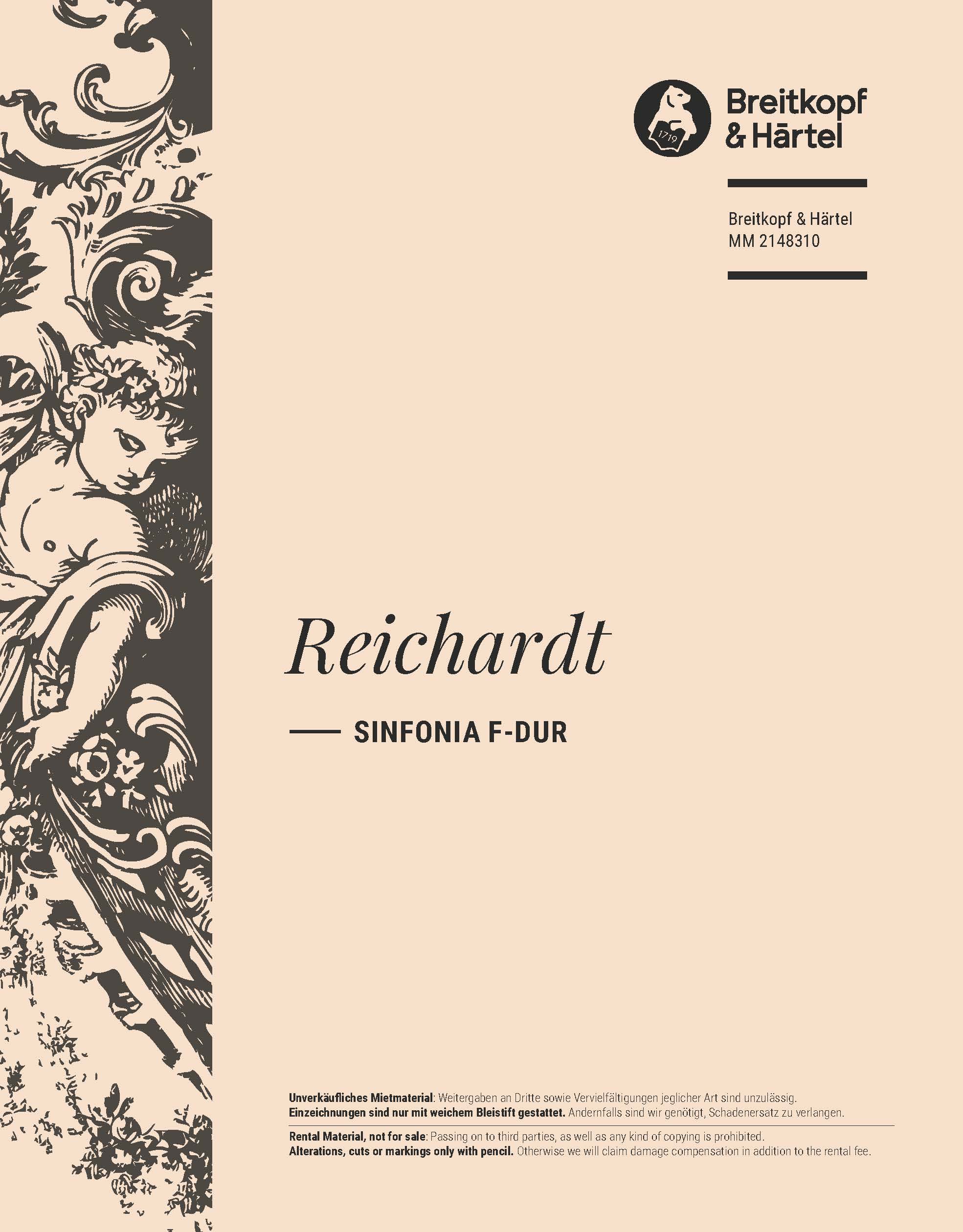 Johann Friedrich Reichardt - Sinfonia F-dur - Cover
