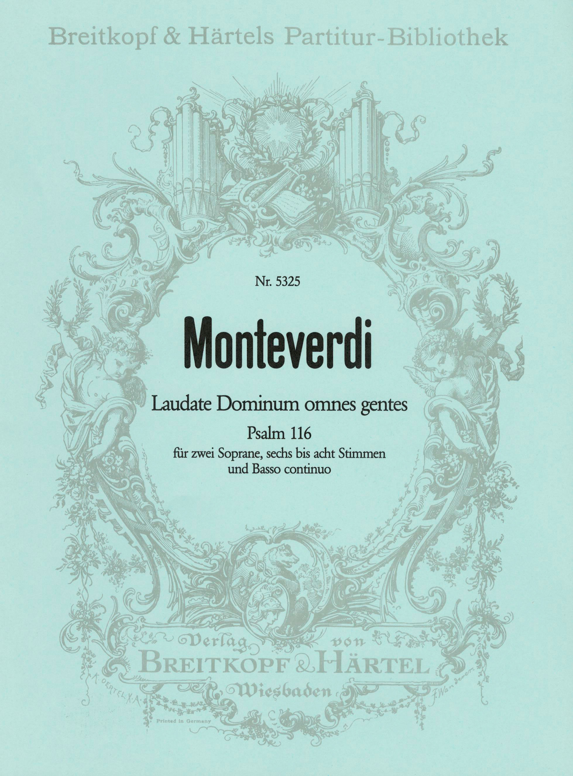 Claudio Monteverdi - Laudate Dominum - Cover