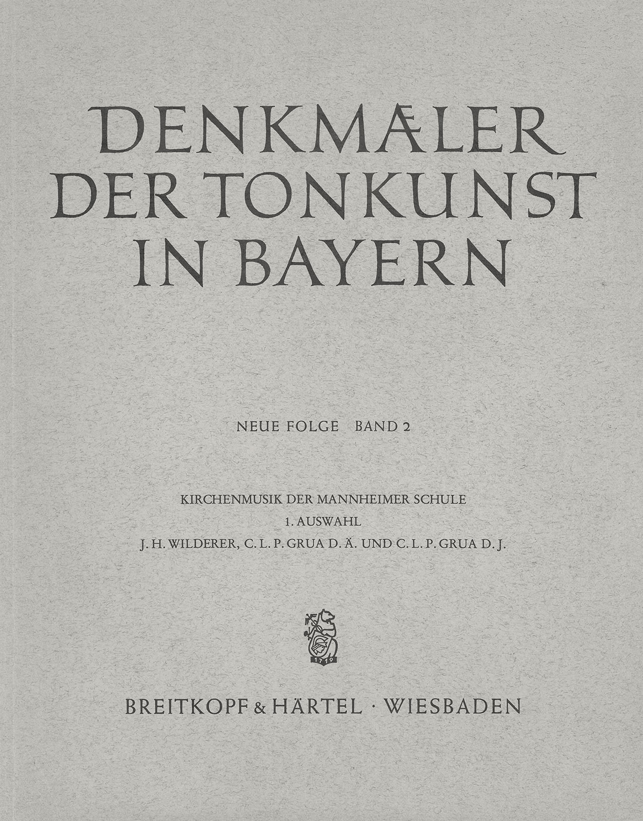 SON 232 - Denkmäler der Tonkunst in Bayern (Neue Folge) - Cover