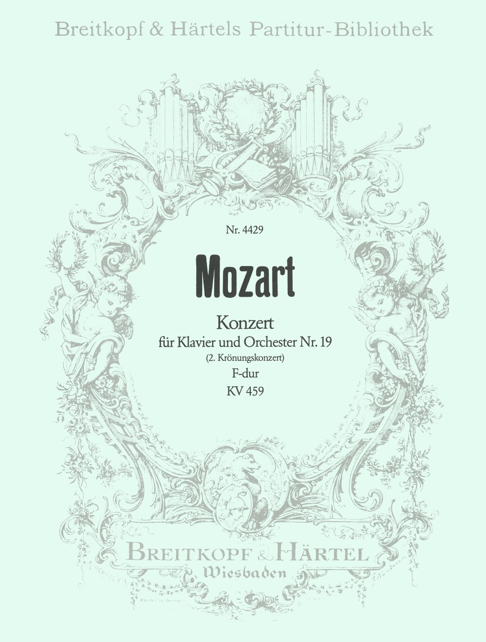PB 4429 - Klavierkonzert [Nr. 19] F-dur KV 459 - Cover