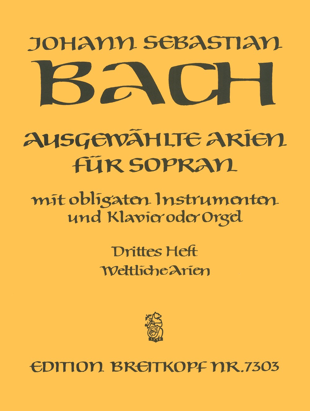 EB 7303 - Ausgewählte Arien für Sopran - Cover