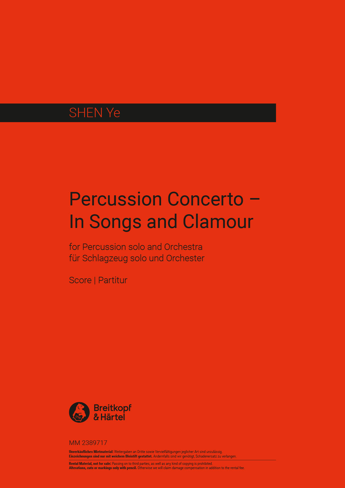 Percussion Concerto – In Songs and Clamour
