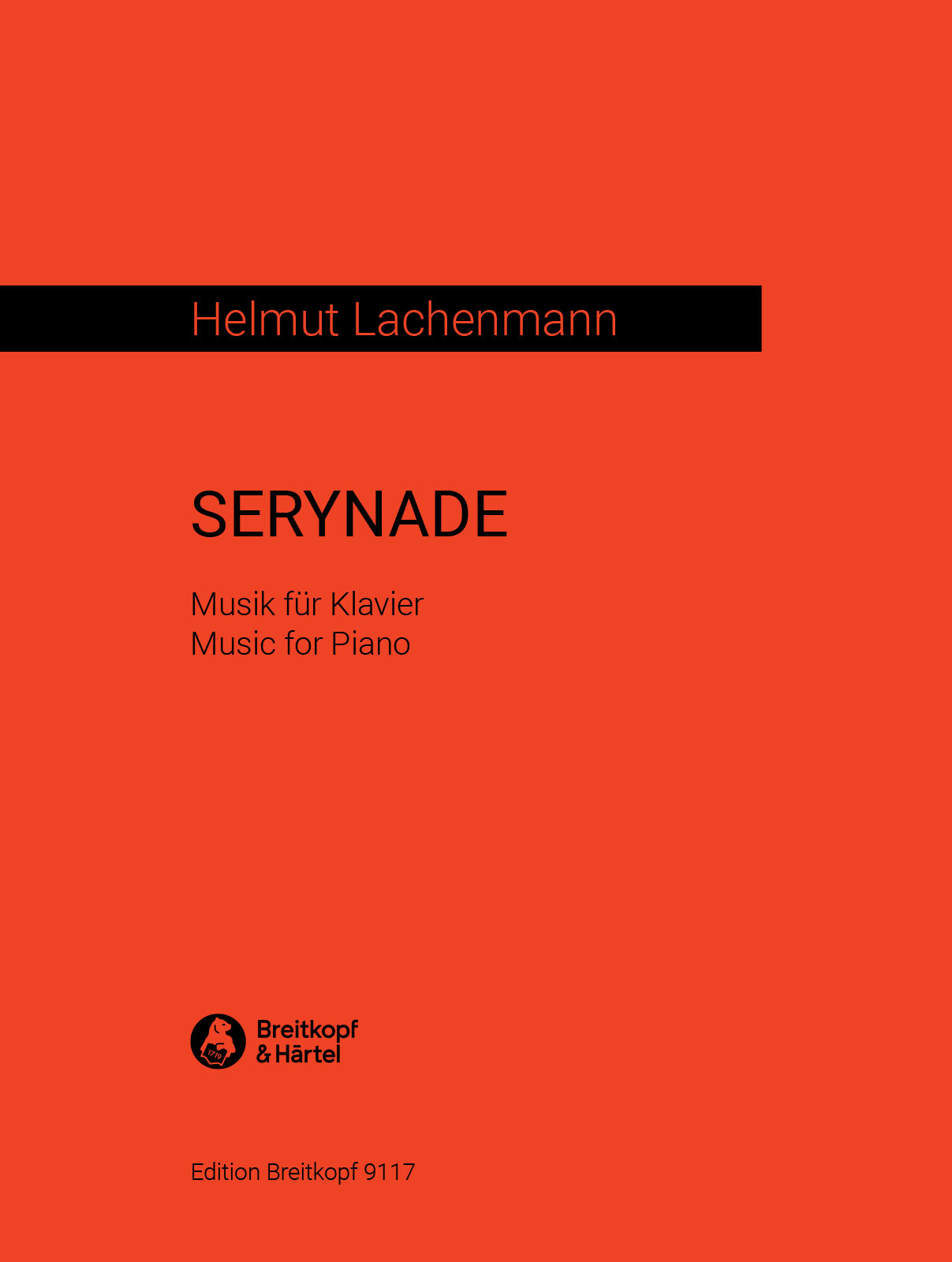 Helmut Lachenmann - SERYNADE - Cover
