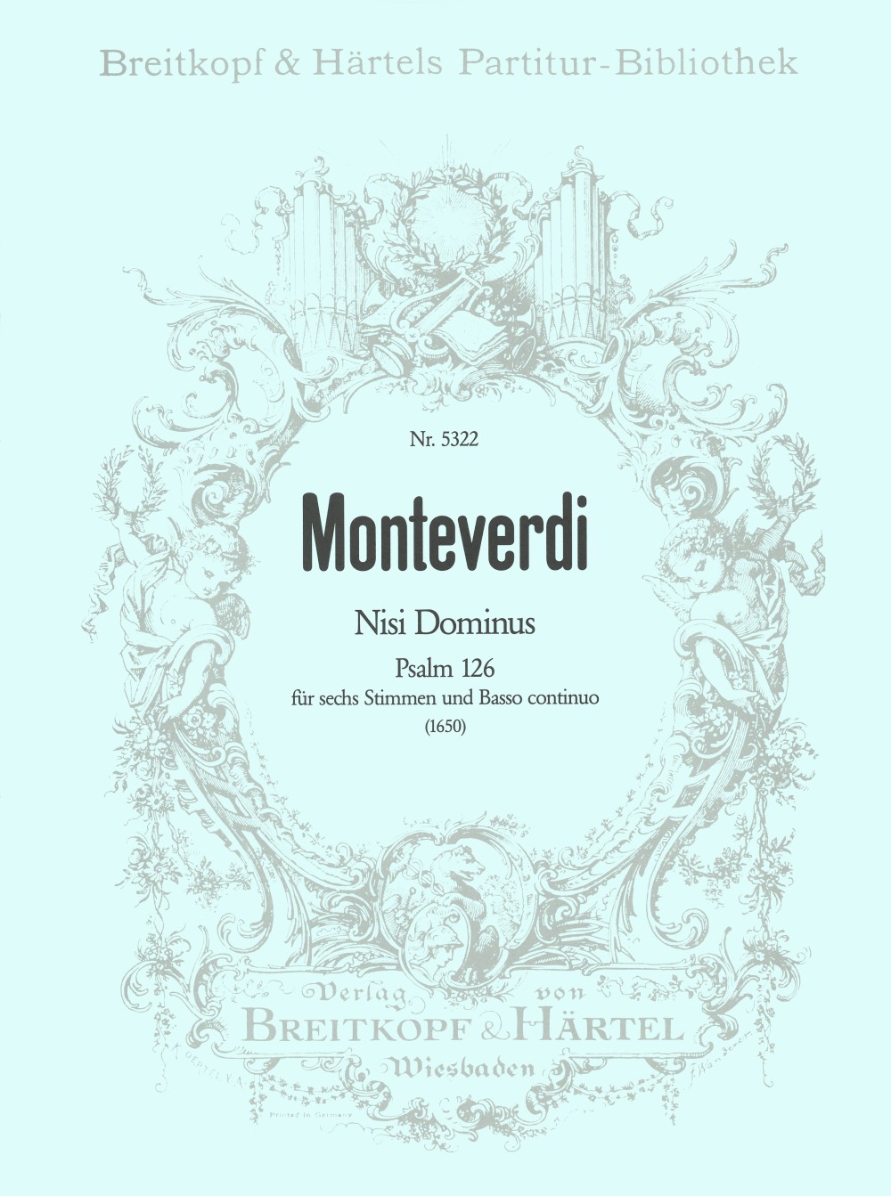 Claudio Monteverdi - Nisi Dominus - Cover