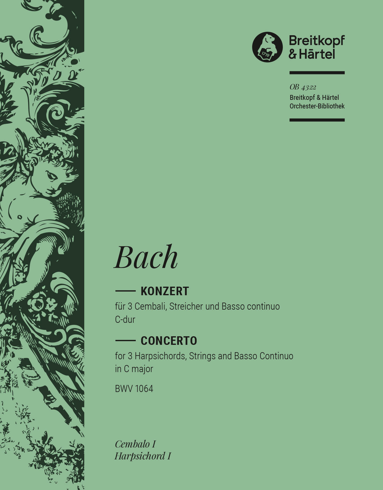 OB 4322-03 - Cembalokonzert C-dur BWV 1064 - Cover