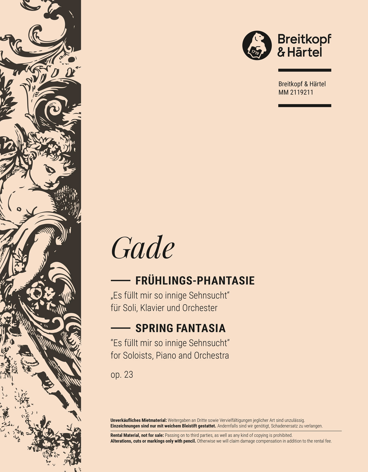 Niels Wilhelm Gade - Frühlings-Phantasie op. 23 - Cover