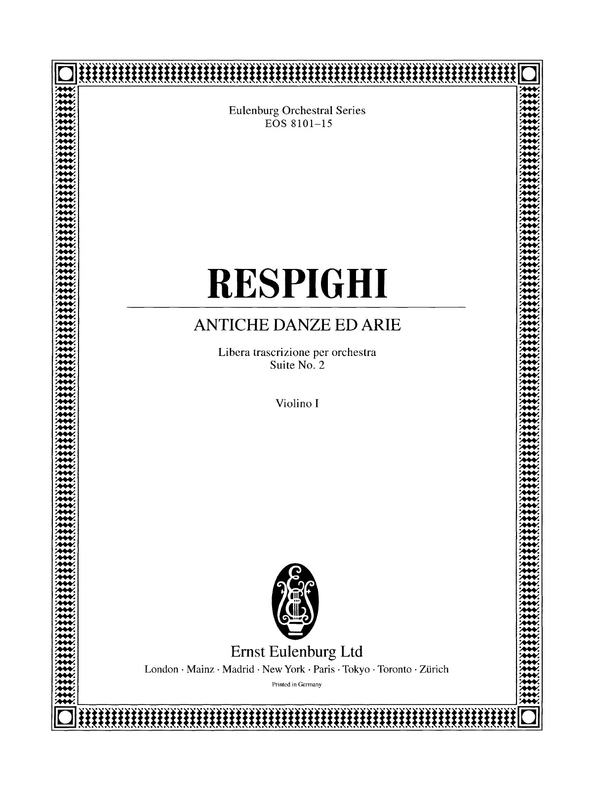 EOS 8101-15 - Antiche Danze ed Arie - Cover