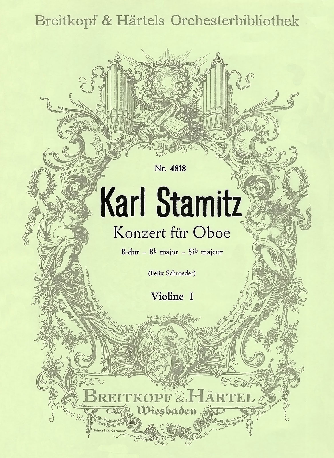 OB 4818-15 - Oboenkonzert B-dur - Cover