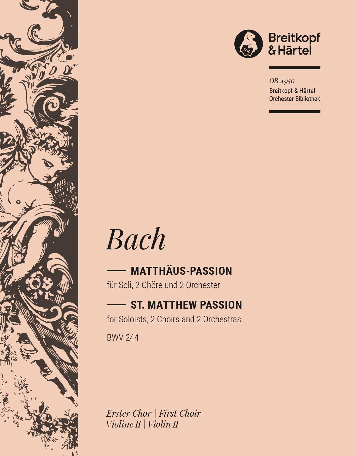 OB 4950-16 - Matthäus-Passion BWV 244 - Cover