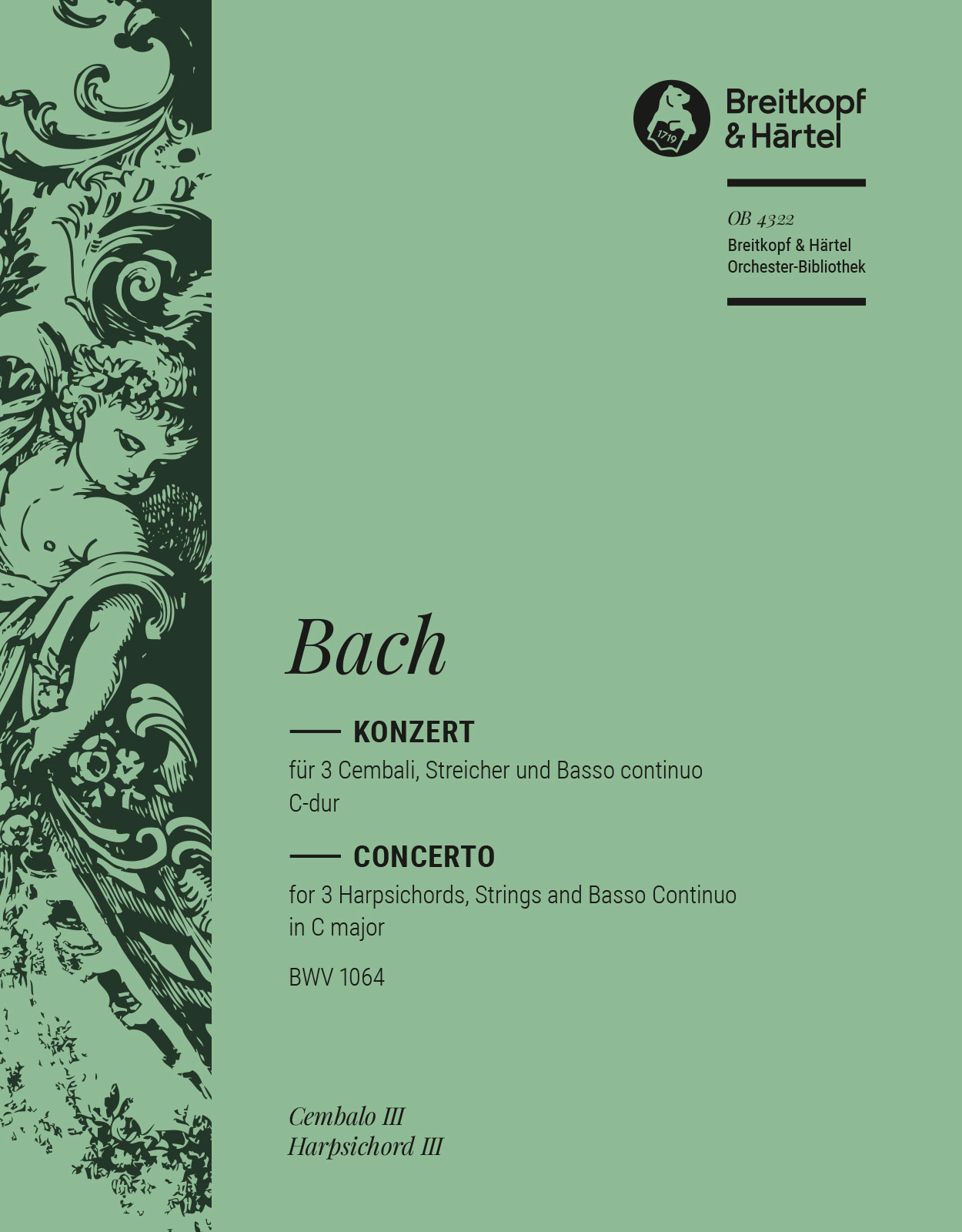 OB 4322-05 - Cembalokonzert C-dur BWV 1064 - Cover