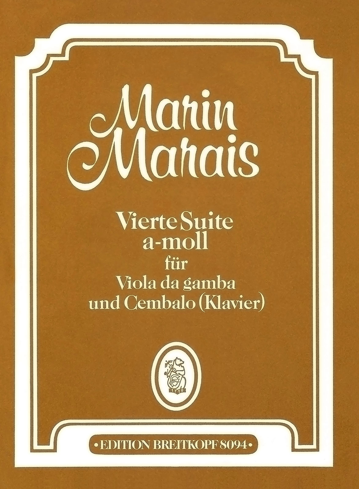 Marin Marais - Suite No. 4 in A minor - Cover