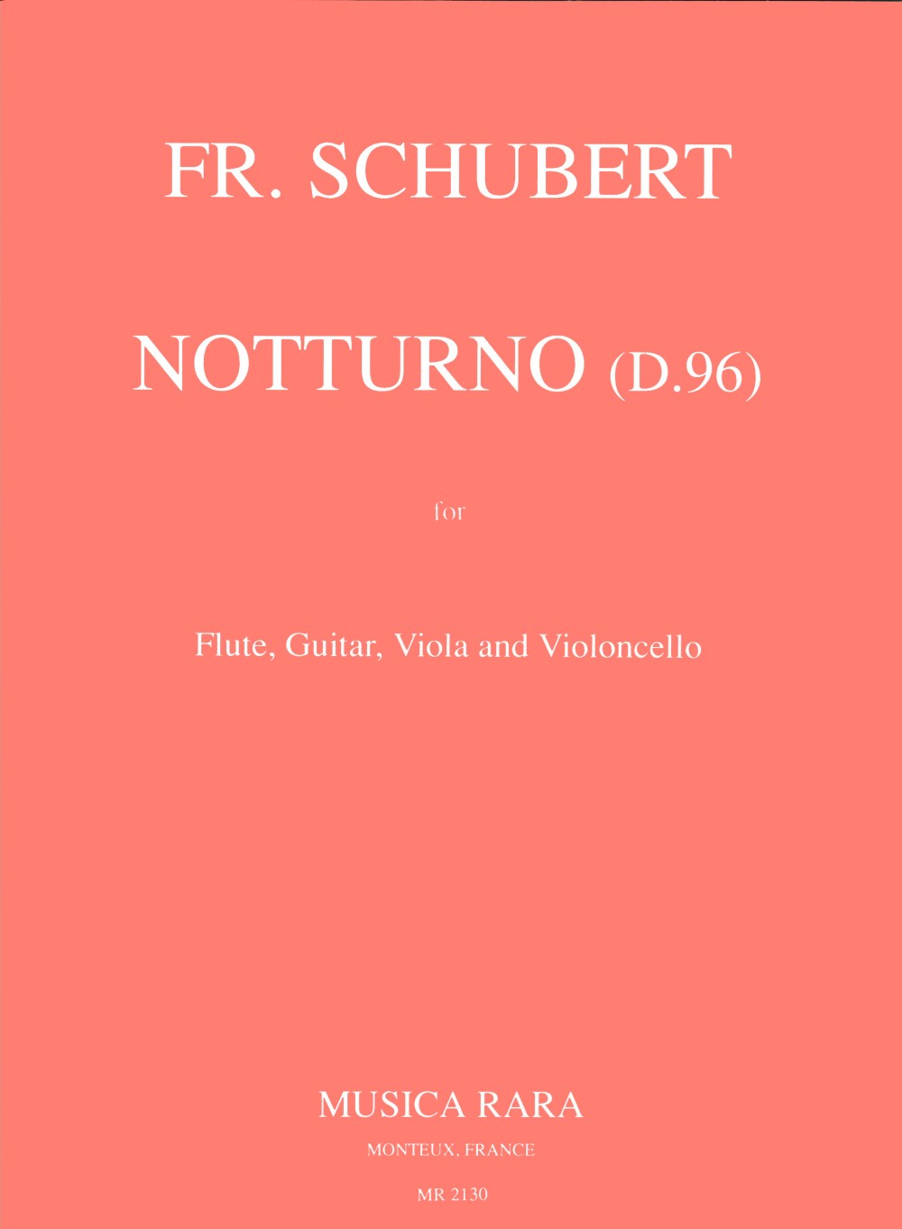 Franz Schubert - Notturno G-dur D 96 - Cover
