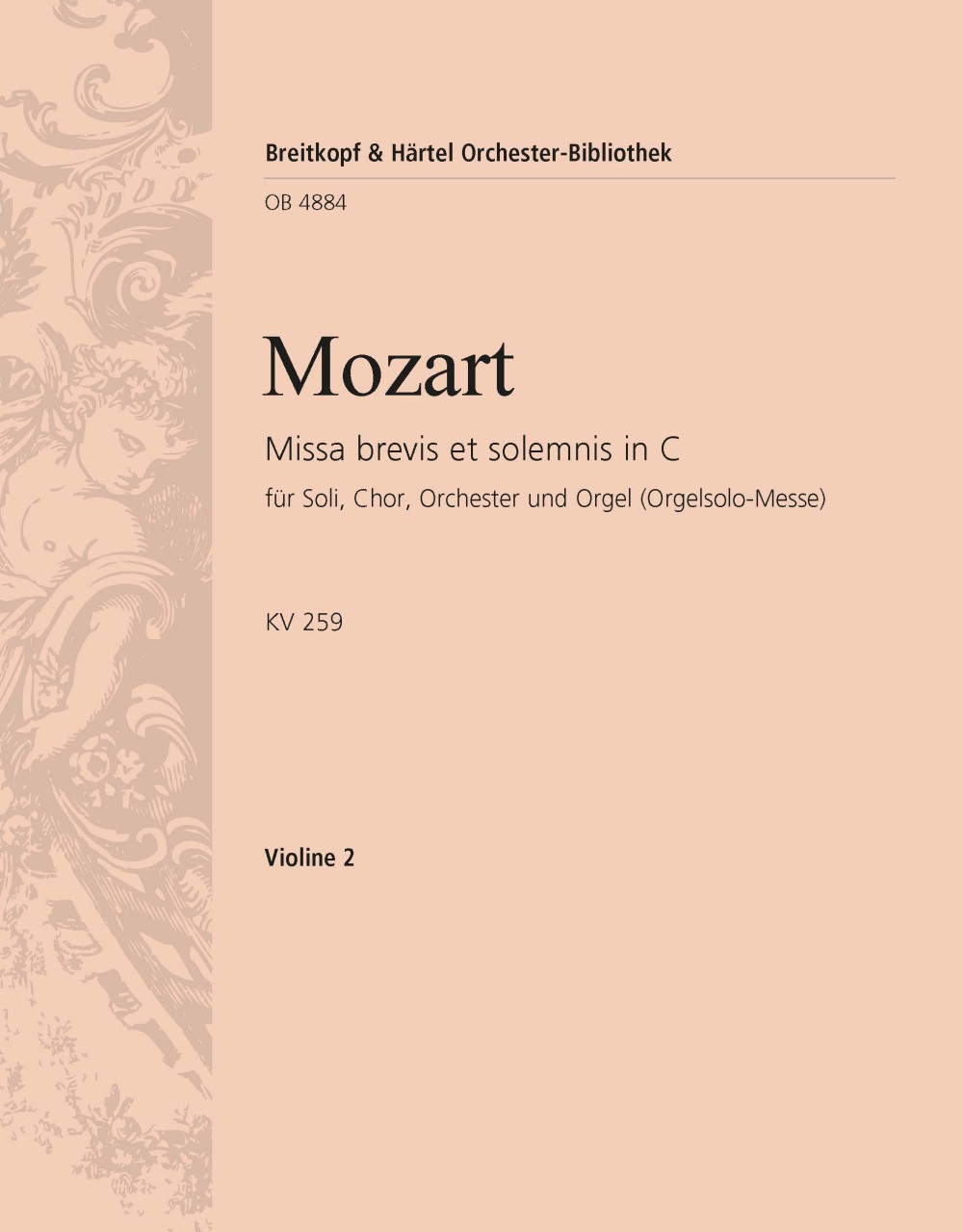 OB 4884-16 - Missa brevis et solemnis in C KV 259 - Cover