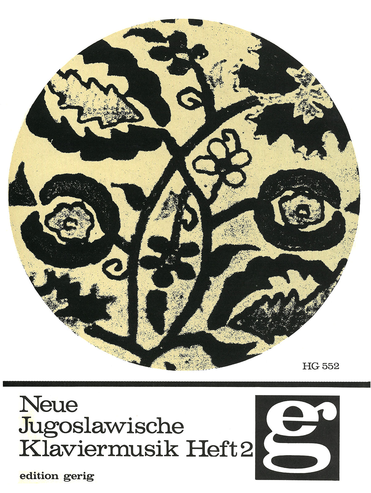 BG 552 - Neue internationale Klaviermusik - Cover