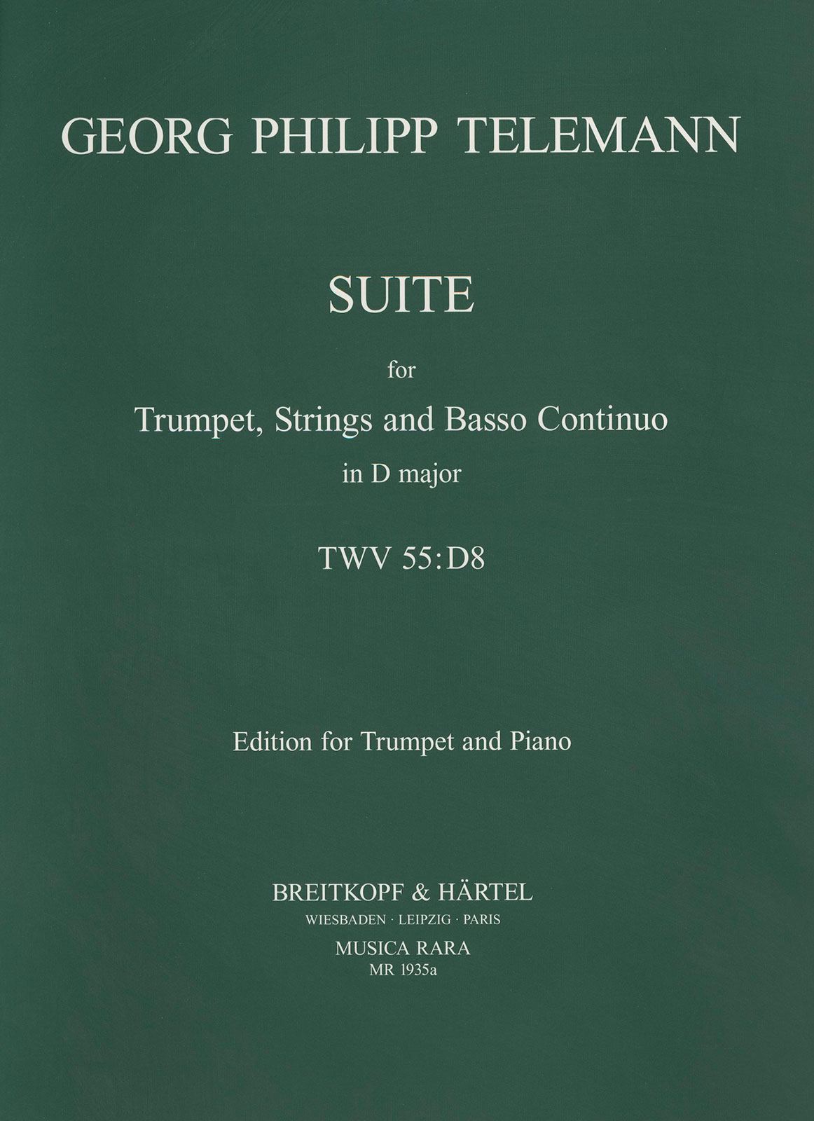 Georg Philipp Telemann - Suite D-dur TWV 55:D8 - Cover