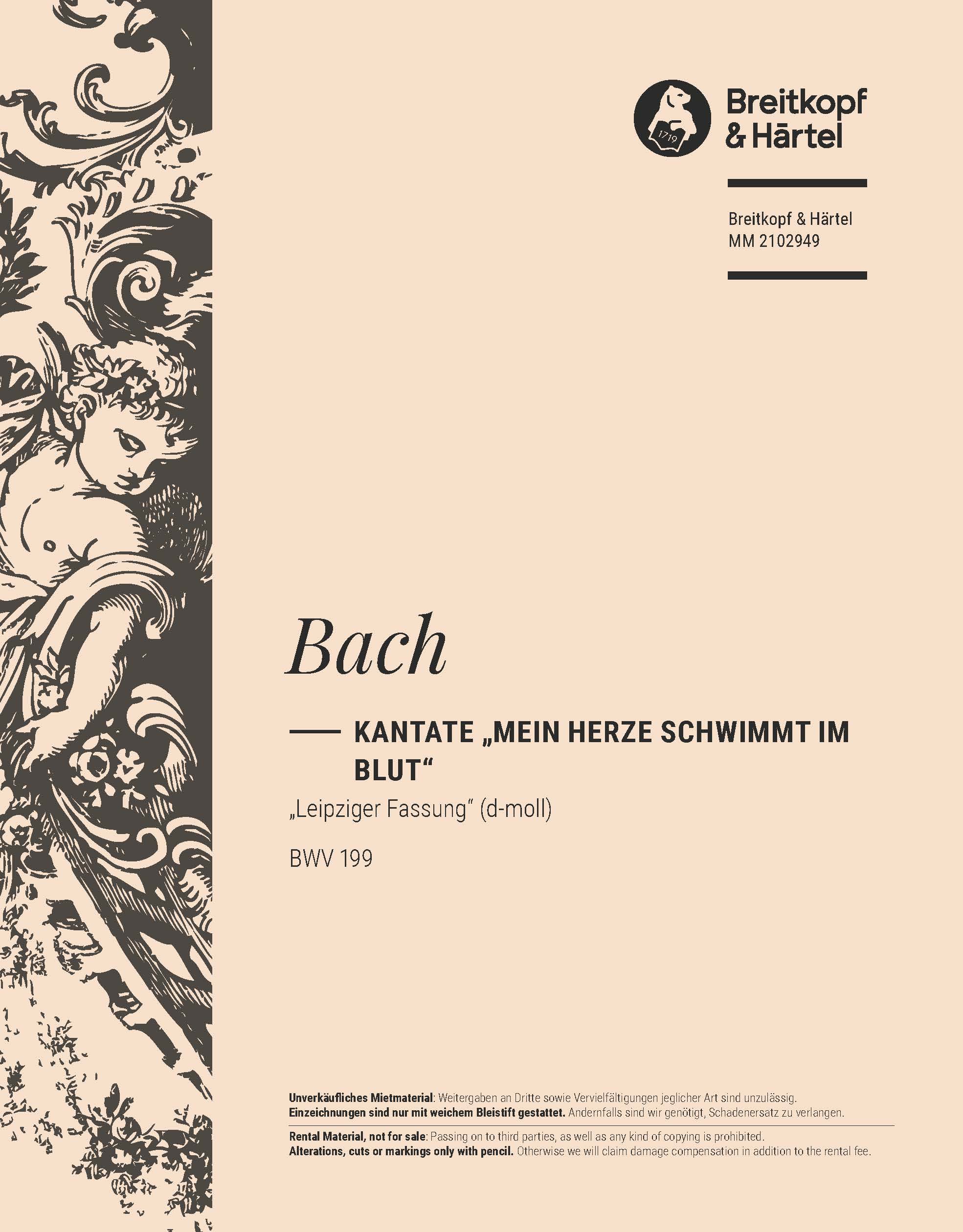 MM 2102949 - Kantate BWV 199 „Mein Herze schwimmt im Blut“ - Cover