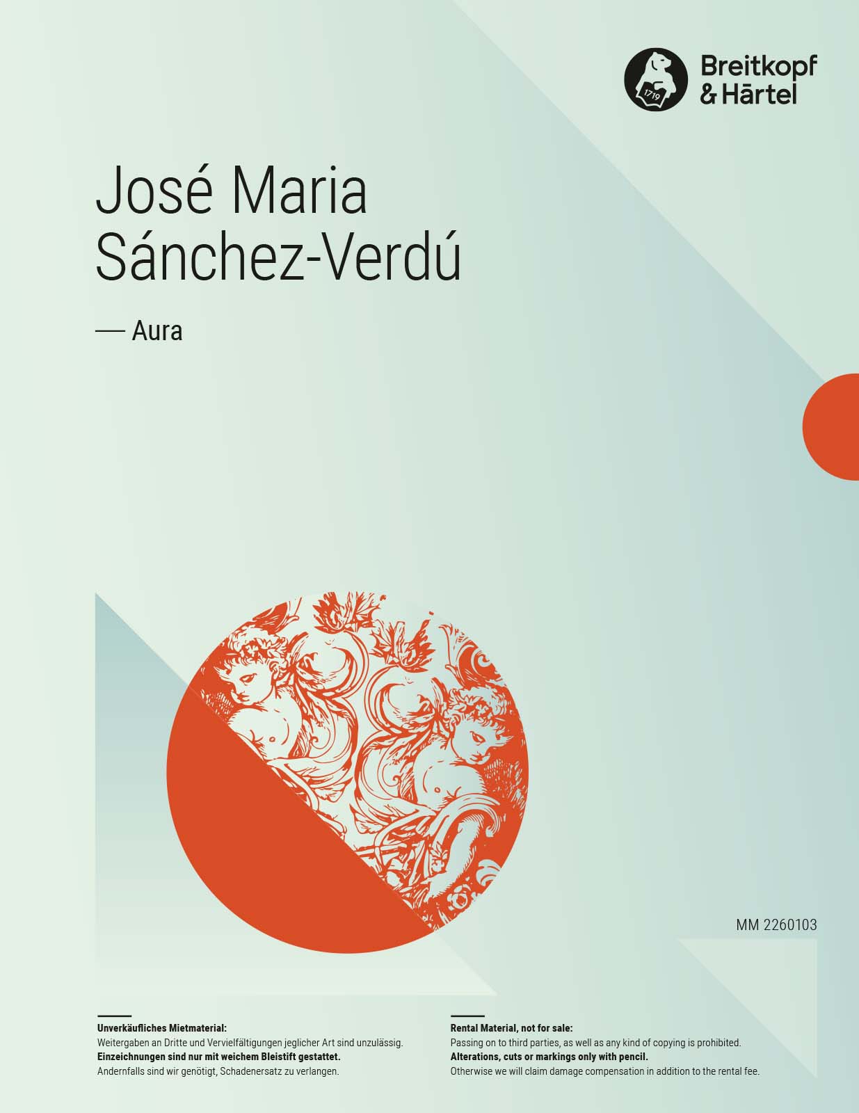 José M. Sánchez-Verdú - Aura - Cover