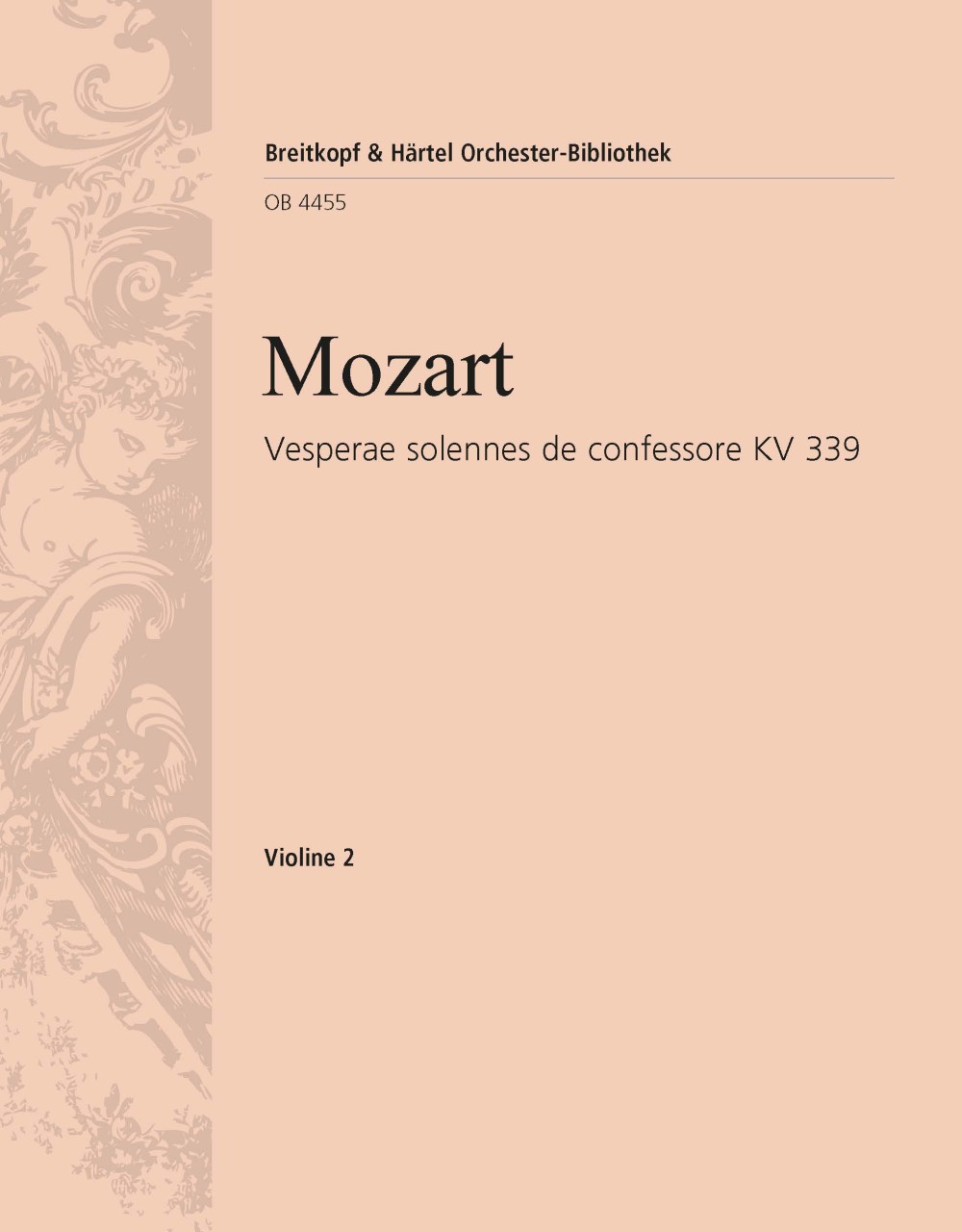 OB 4455-16 - Vesperae solennes de confessore KV 339 - Cover