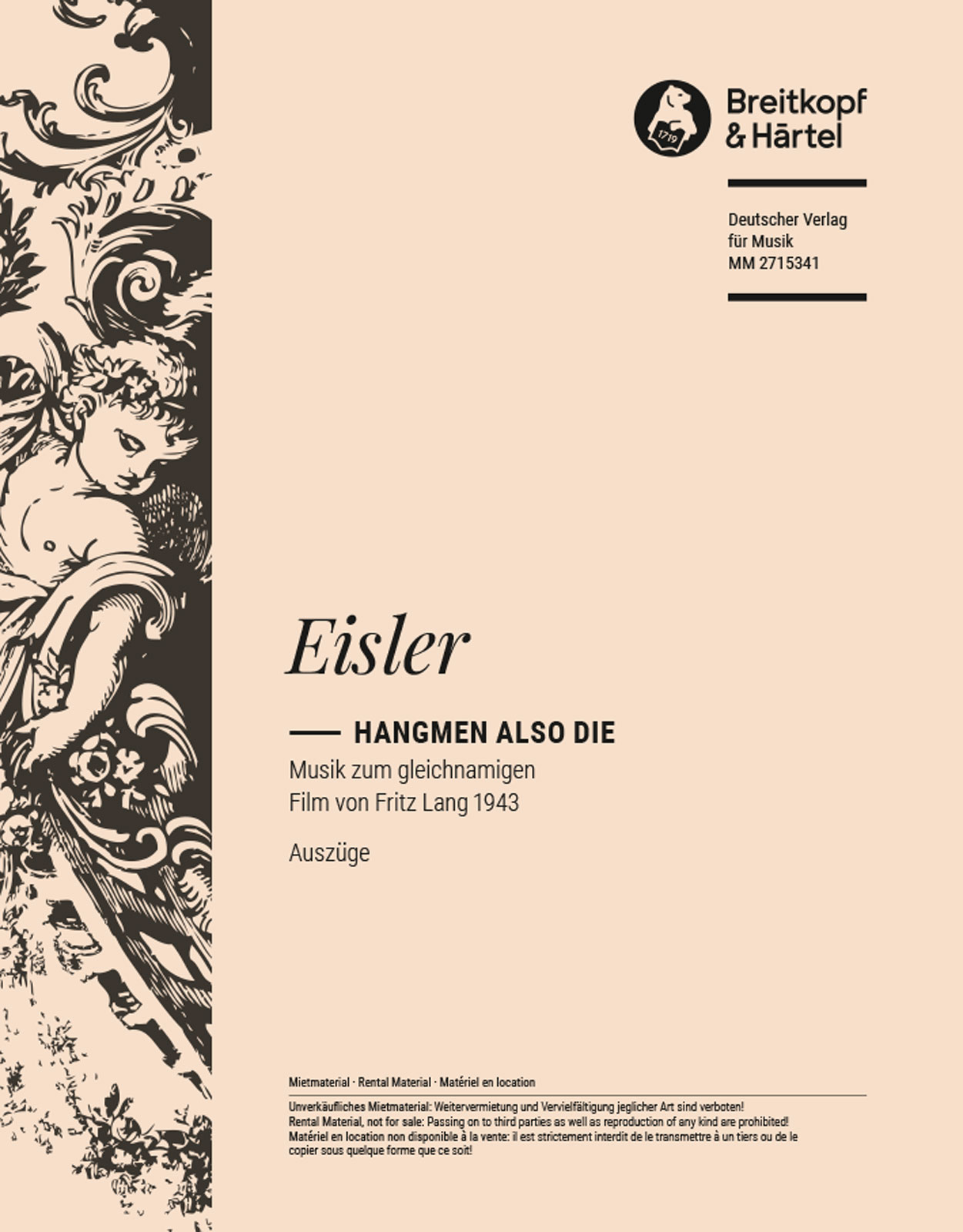 Hanns Eisler - Hangmen Also Die - Cover