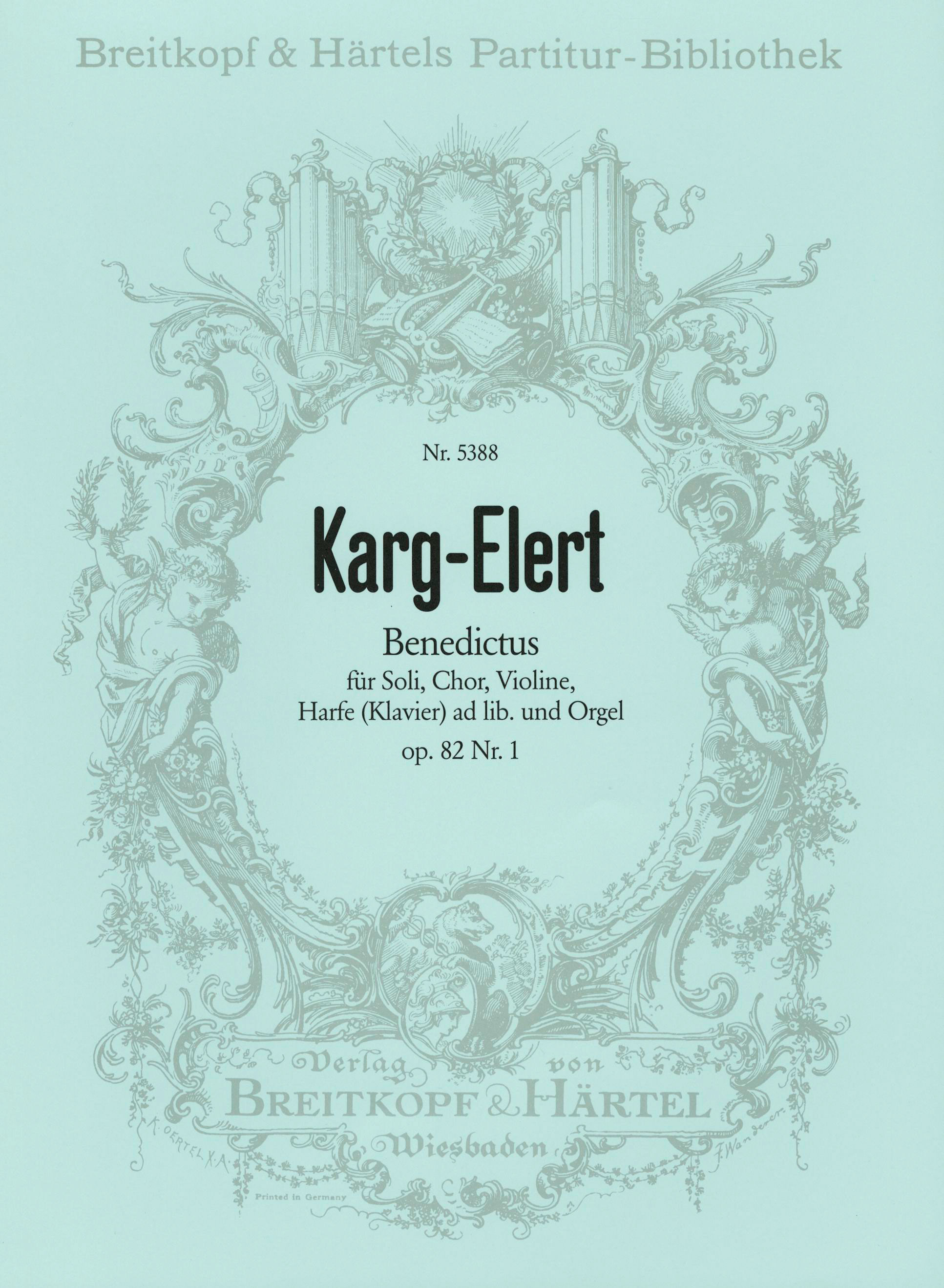 Sigfrid Karg-Elert - Benedictus op. 82/1 - Cover