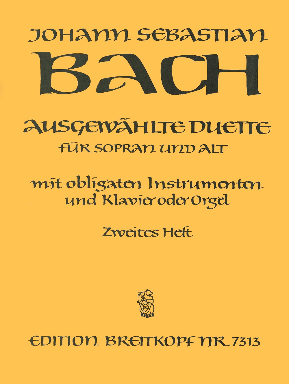 EB 7313 - Ausgewählte Duette für Sopran und Alt - Cover