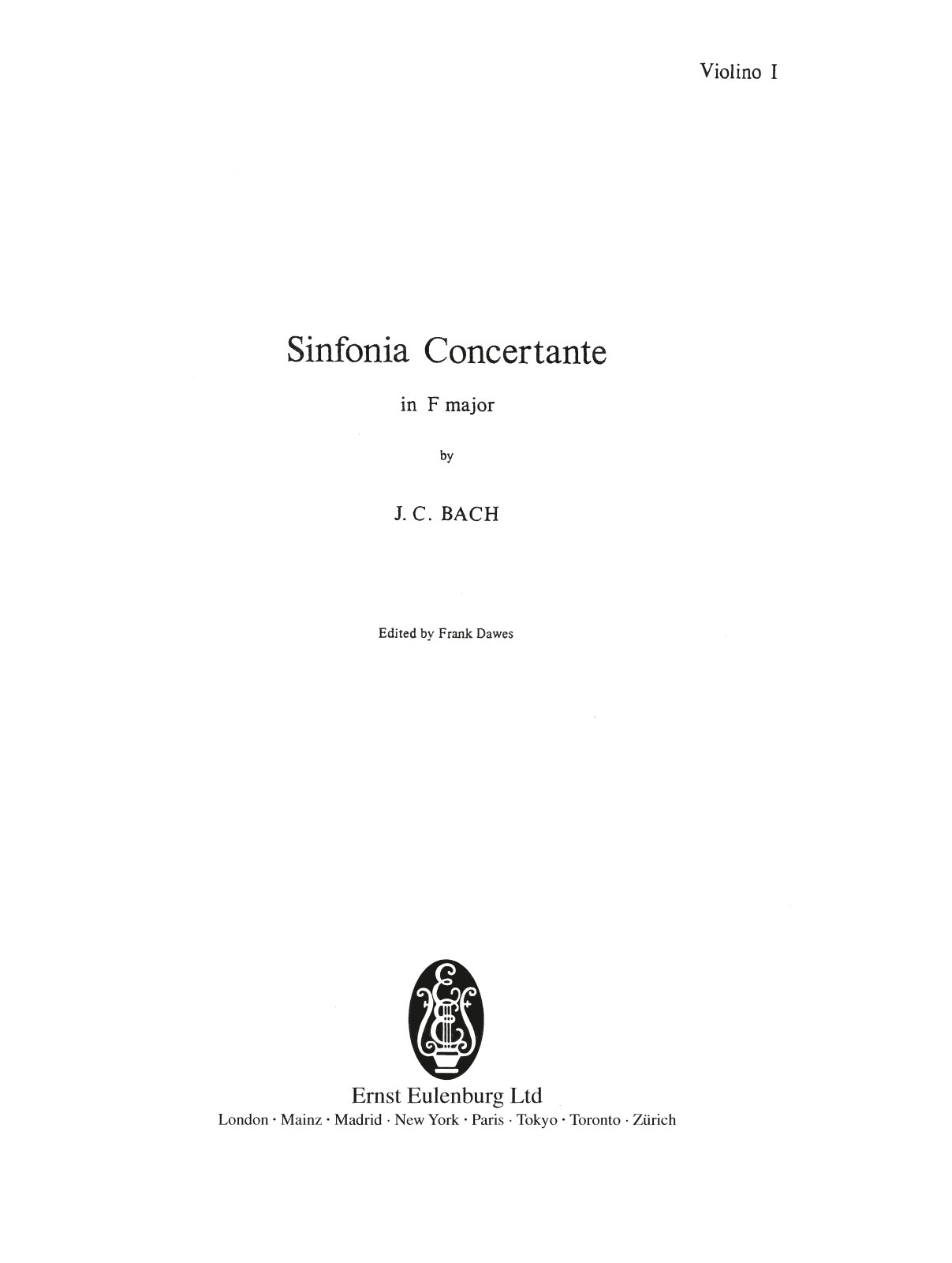 EOS 1265-15 - Sinfonia concertante F-dur - Cover