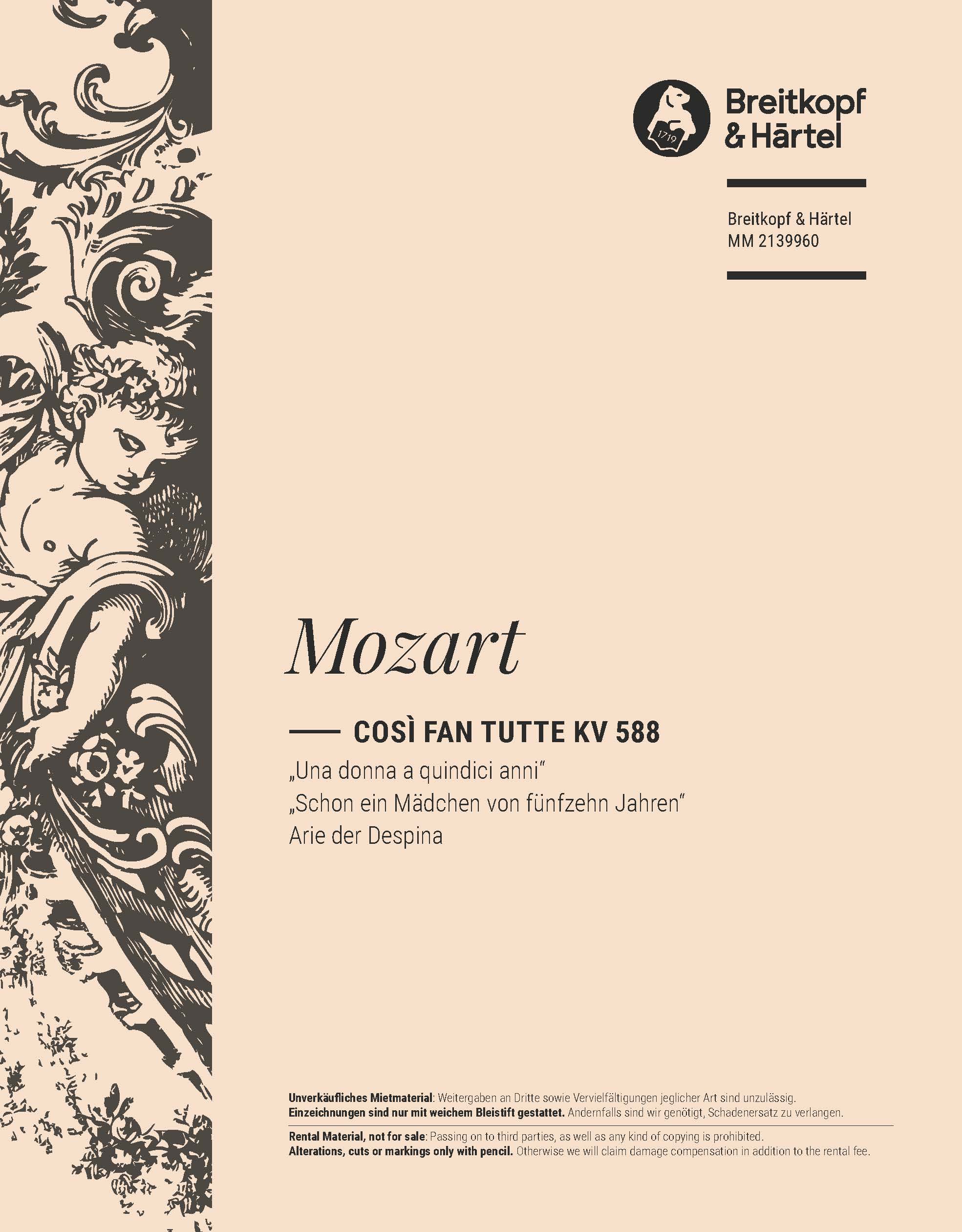 MM 2139960 - Così fan tutte K. 588 - Cover