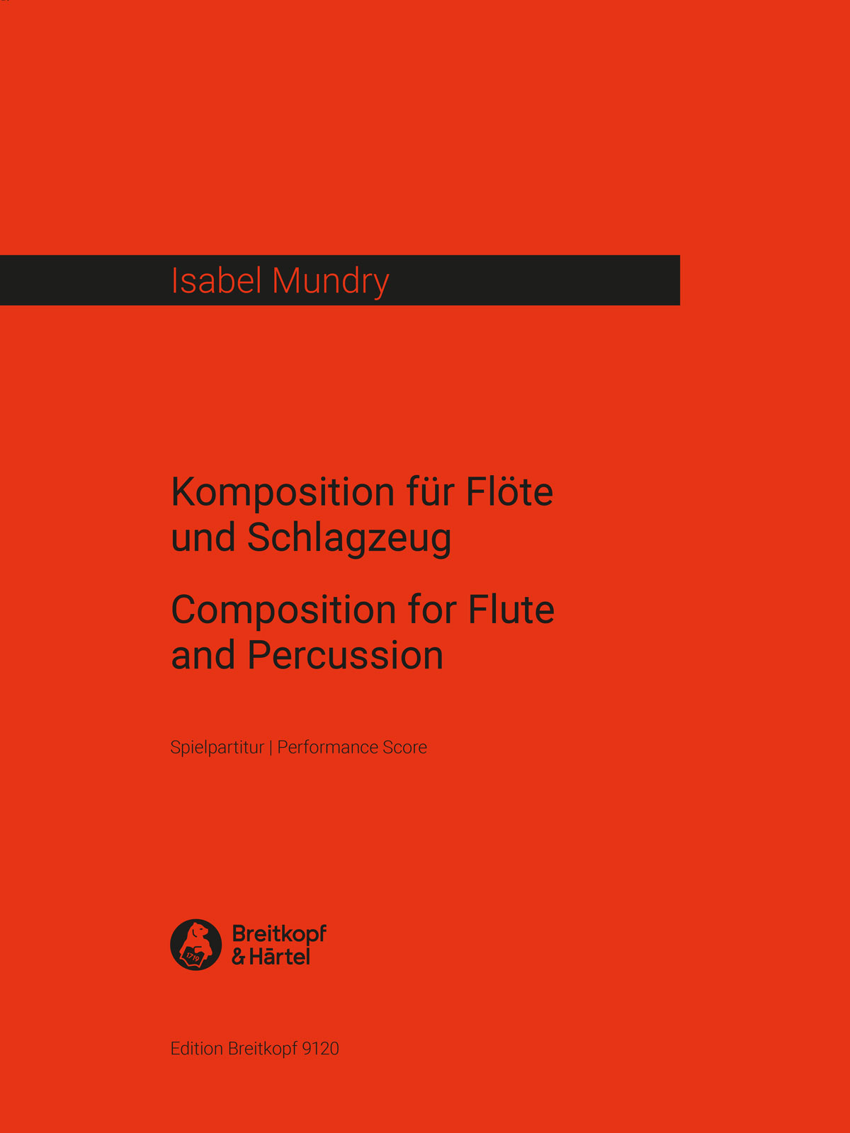 Isabel Mundry - Composition for Flute and Percussion - Cover