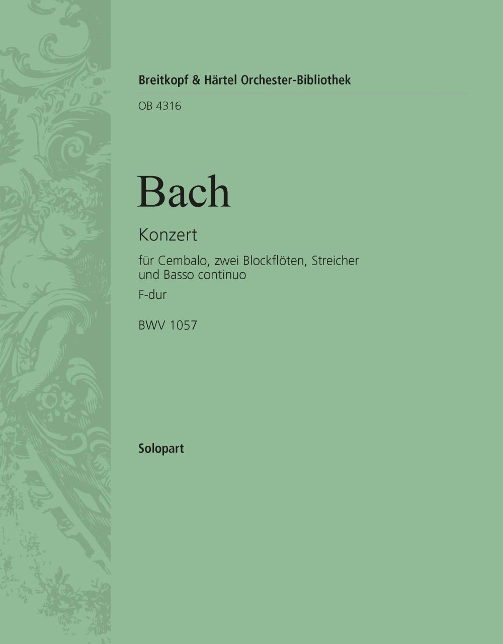 OB 4316-03 - Harpsichord Concerto in F major BWV 1057 - Cover
