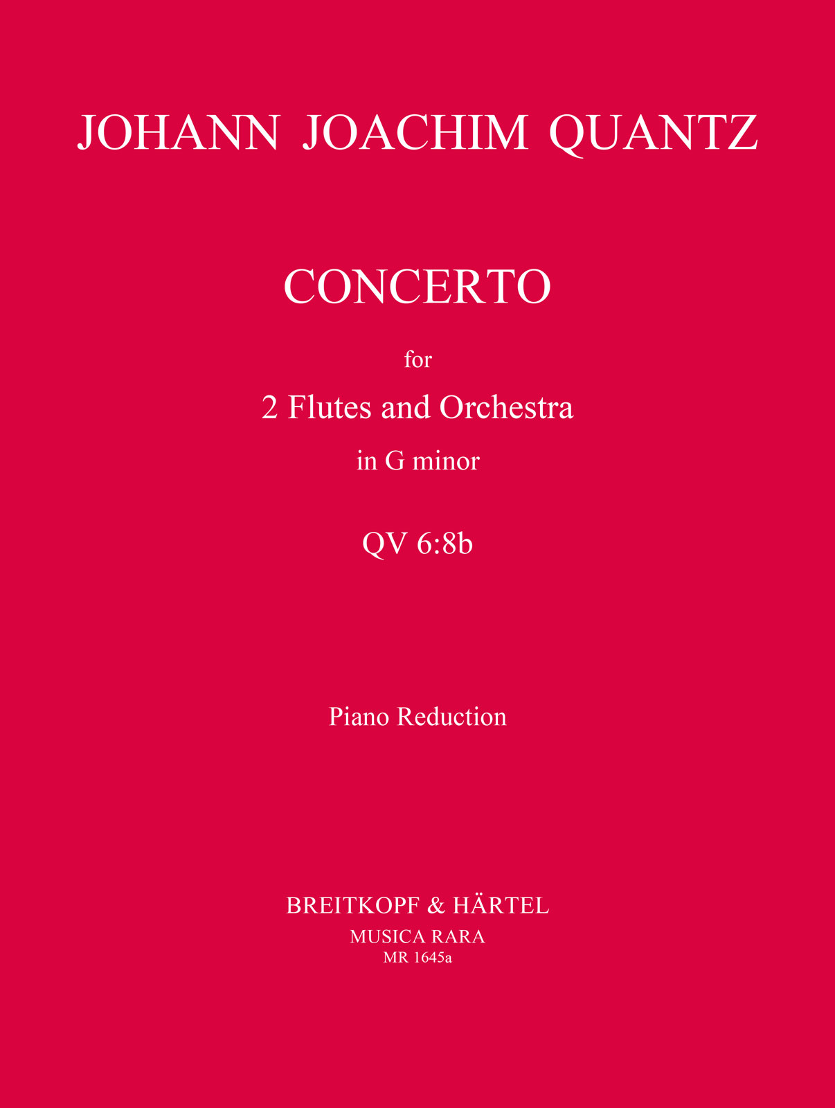 Johann Joachim Quantz - Flötenkonzert g-moll QV 6:8b - Cover