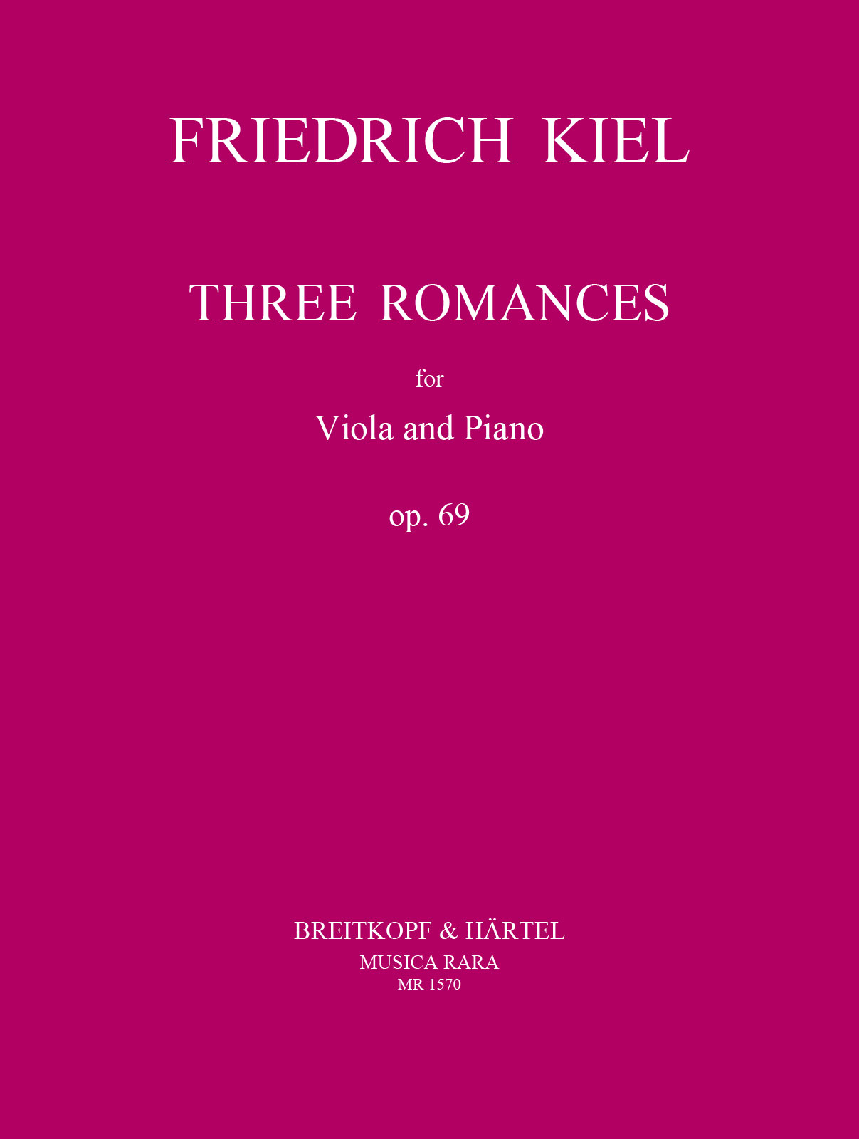 MR 1570D - 3 Romanzen op. 69 - Cover