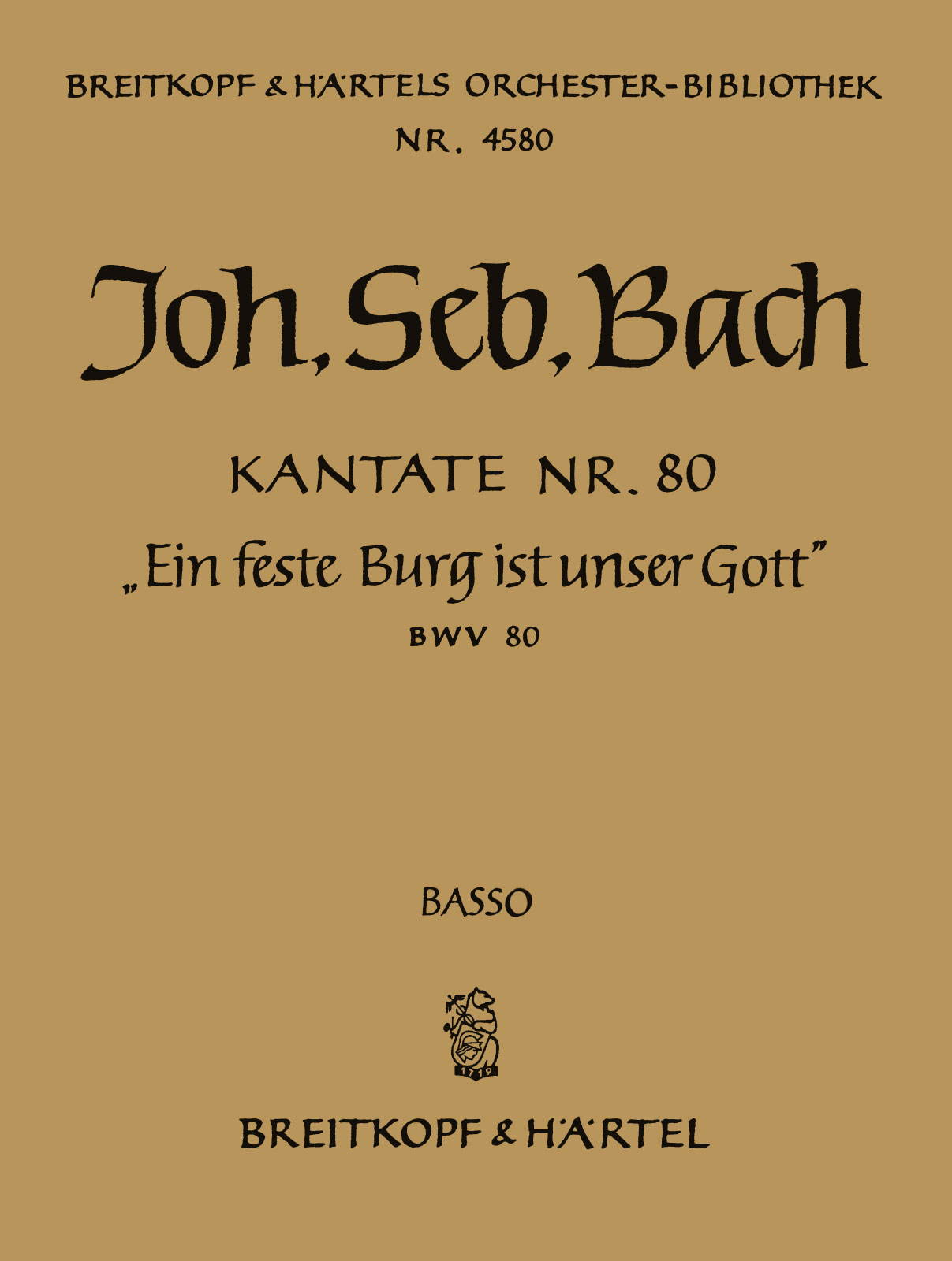 OB 4580-26 - Kantate BWV 80 „Ein feste Burg ist unser Gott“ - Cover