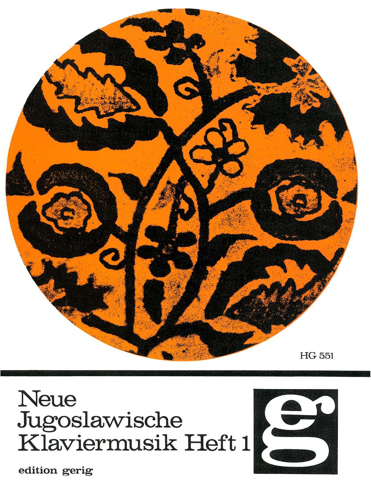 BG 551 - Neue internationale Klaviermusik - Cover