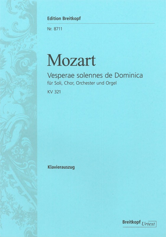 Wolfgang Amadeus Mozart - Vesperae solennes de Dominica KV 321 - Cover