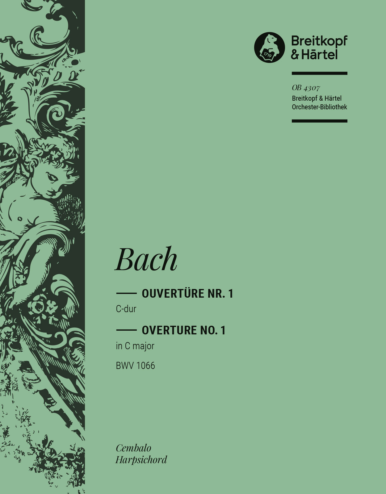 OB 4307-12 - Overture (Suite) No. 1 in C major BWV 1066 - Cover