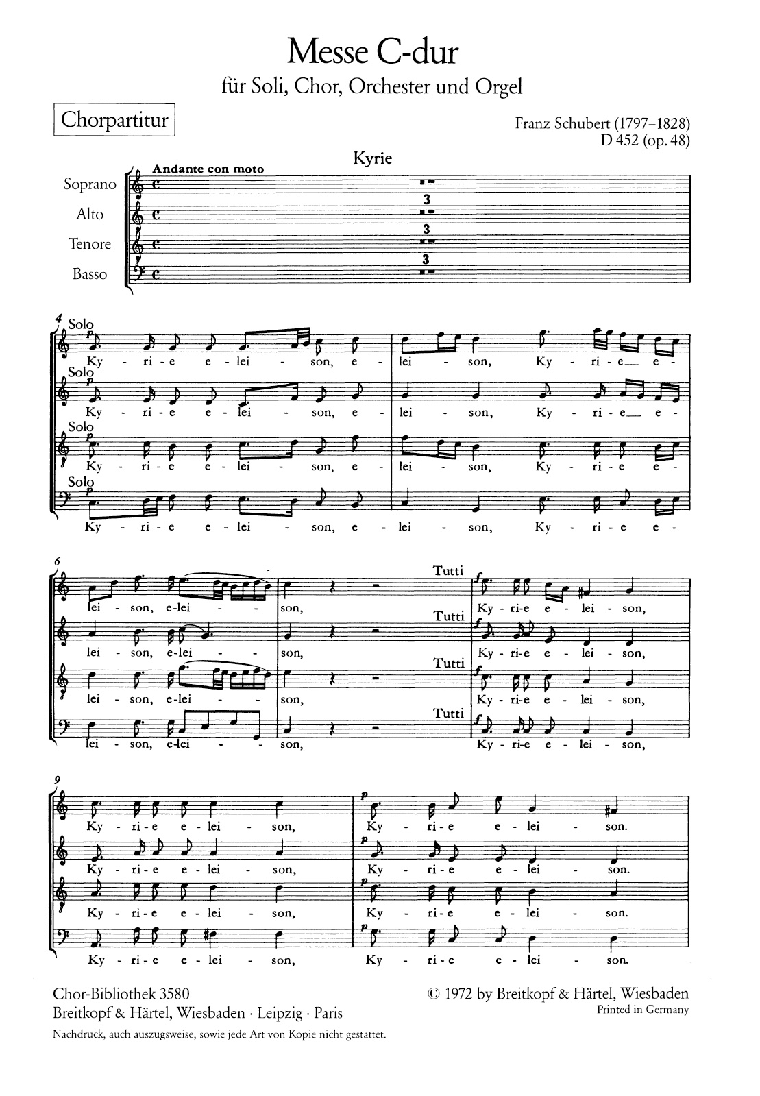 ChB 3580 - Mass in C major D 452 [Op. 48] - Cover