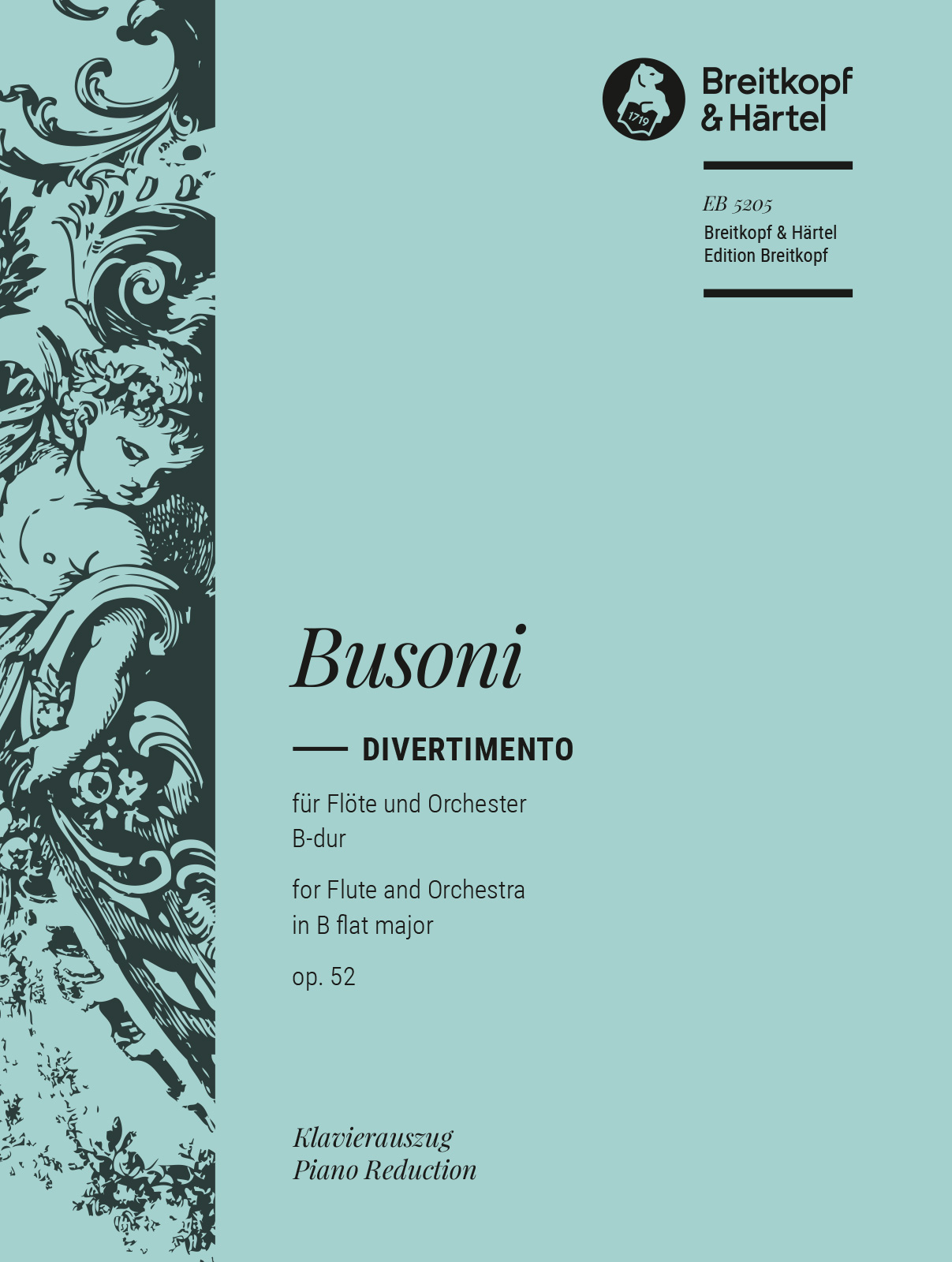Ferruccio Busoni - Divertimento in B flat major Op. 52 K 285 - Cover