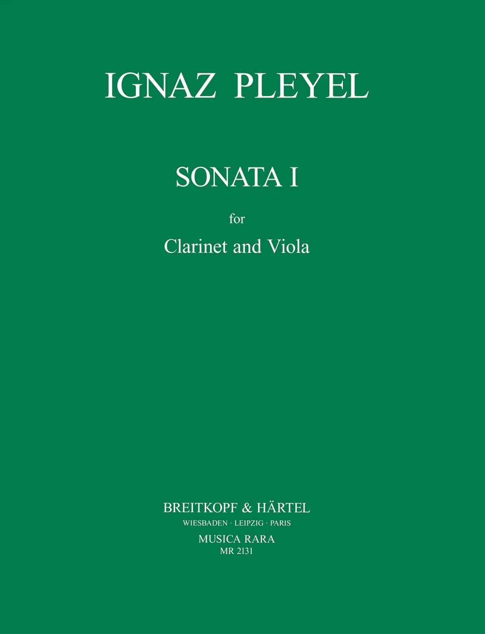 Ignaz Josef Pleyel - Sonata 1 Es-Dur - Cover