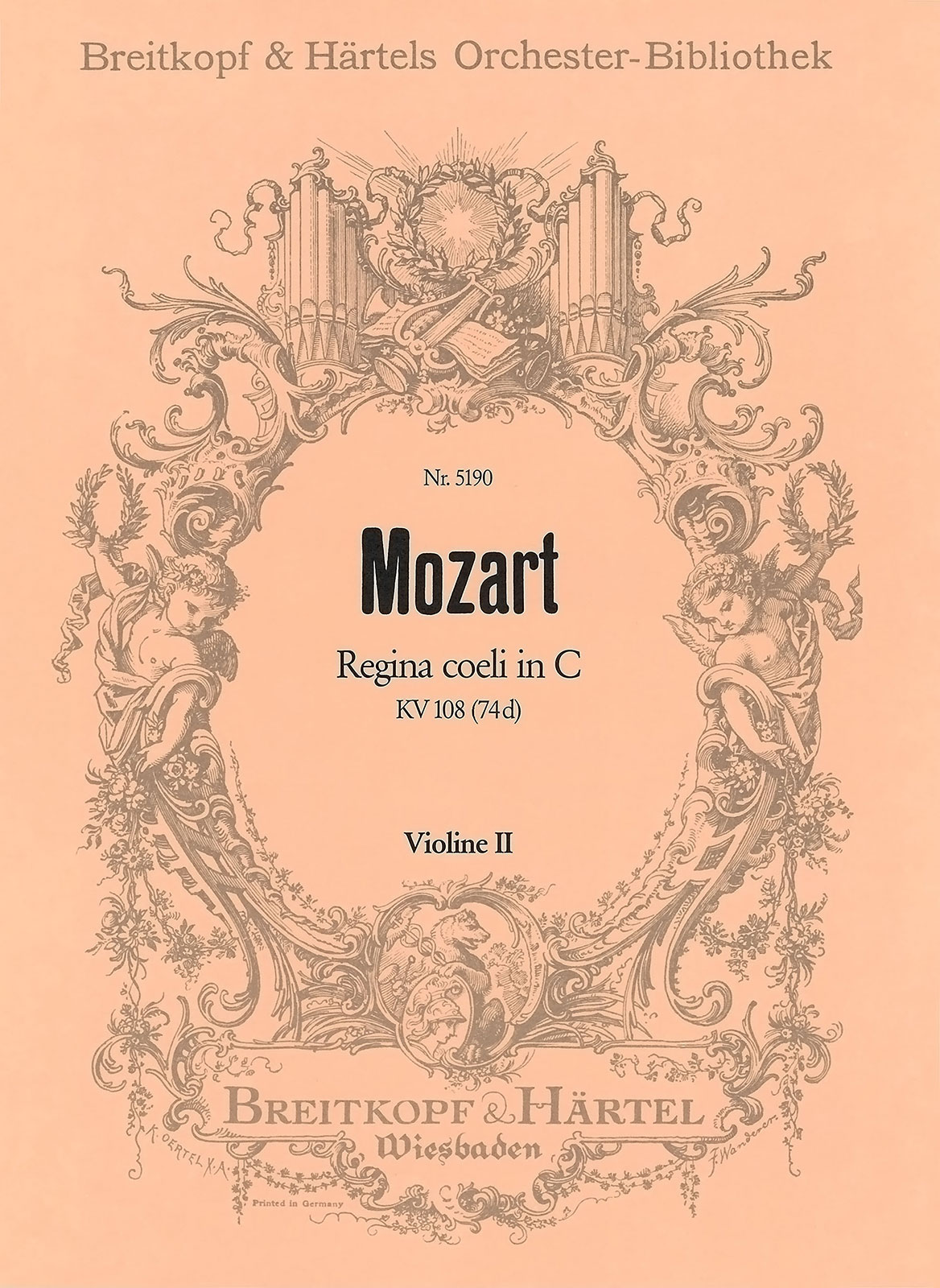 OB 5190-16 - Regina coeli in C KV 108 (74d) - Cover