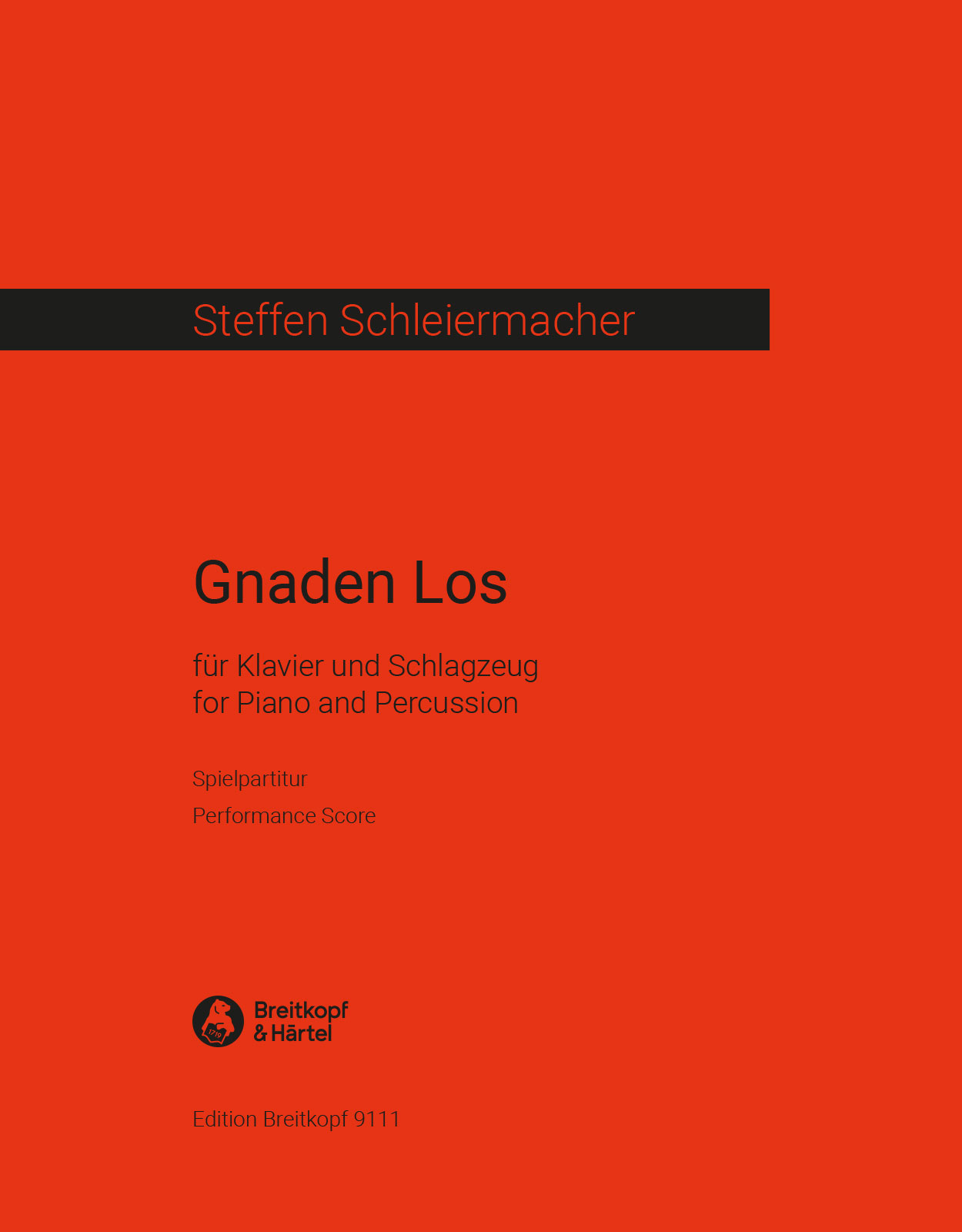Steffen Schleiermacher - Gnaden Los - Cover