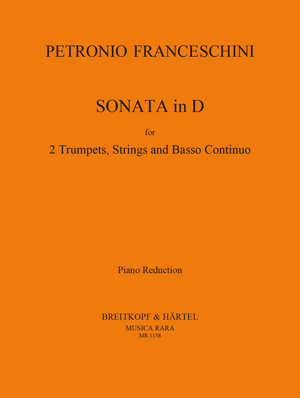 Petronio Franceschini - Sonata in D - Cover
