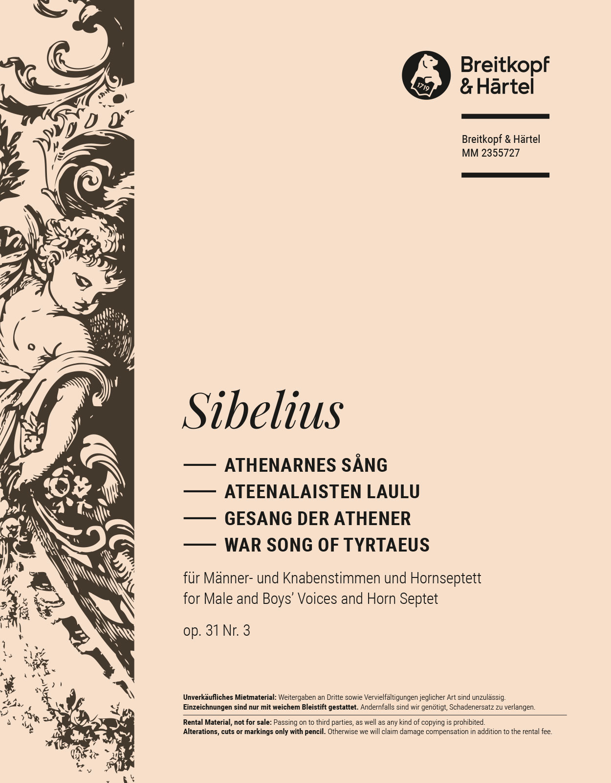 Jean Sibelius - Athenarnes sång Op. 31/3 - Cover