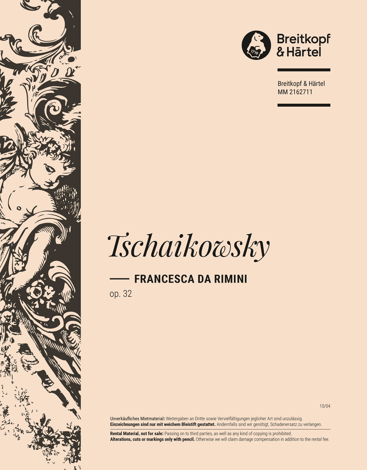 Pjotr Iljitsch Tschaikowsky - Francesca da Rimini op. 32 - Cover
