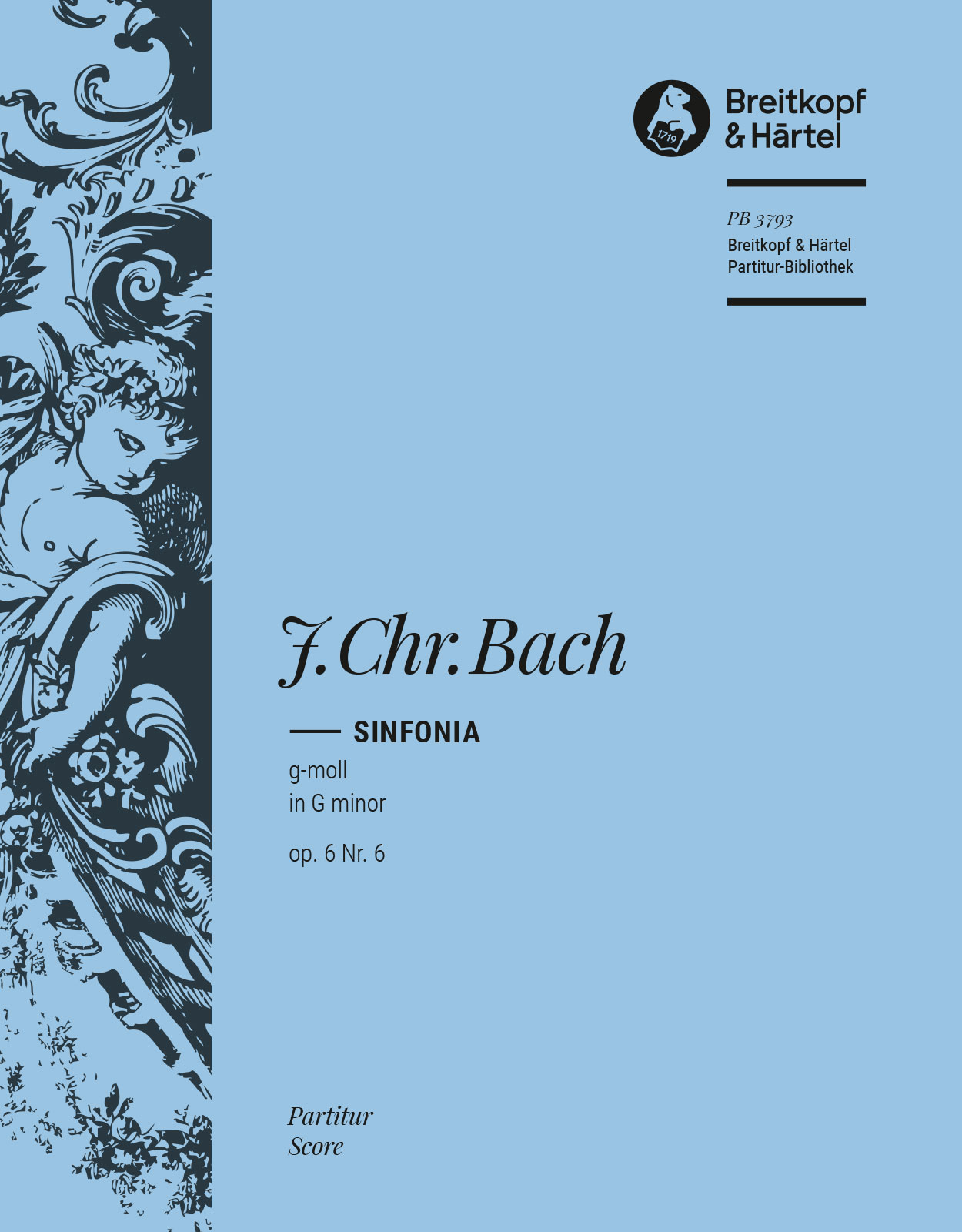 Johann Christian Bach - Sinfonia in G minor Op. 6 No. 6 - Cover