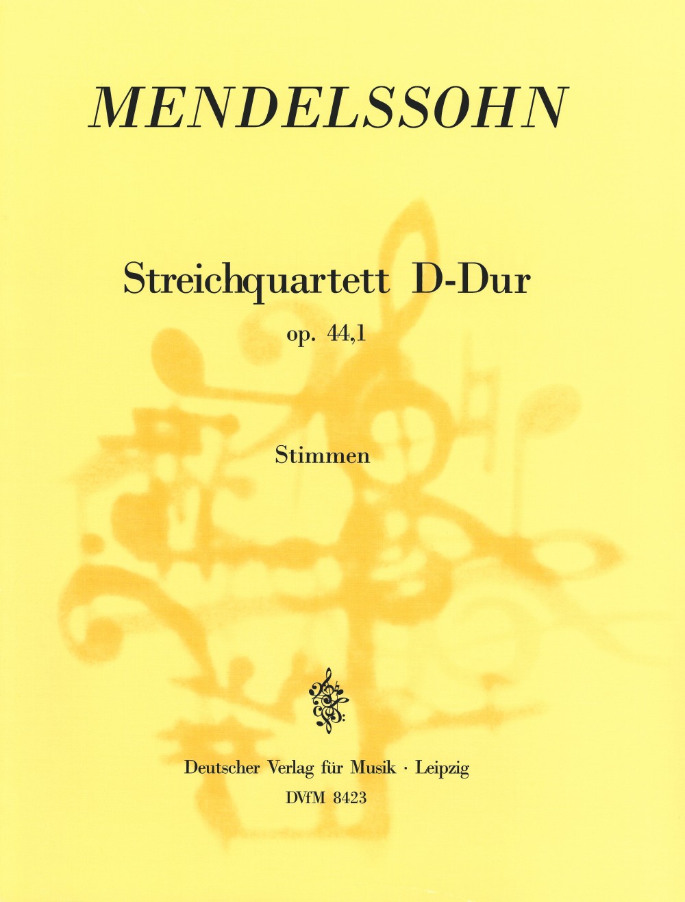 Felix Mendelssohn Bartholdy - Streichquartett D-dur op. 44/1 MWV R 30 - Cover