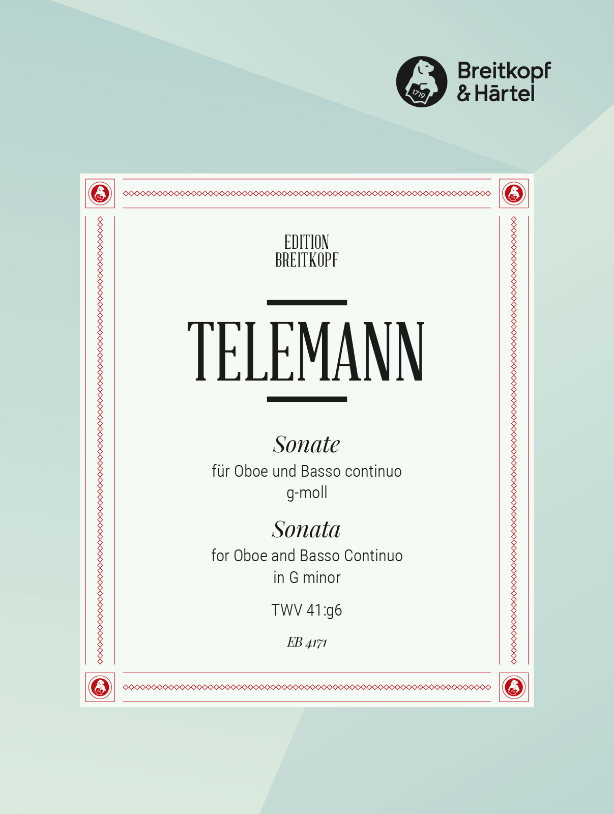 EB 4171D - Sonate g-moll TWV 41:g6 - Cover