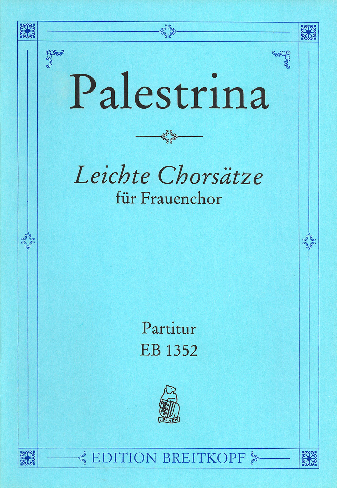 Giovanni Pierluigi da Palestrina - 18 leichte Chorgesänge - Cover